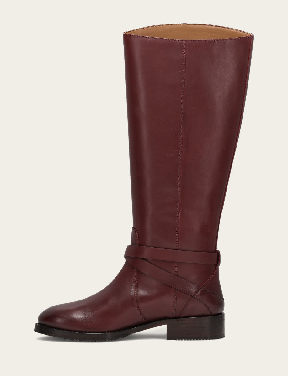 Merlot Boots|Wide Calf Boots Frye Women's Merlot Melissa Belted Riding Wide Calf Boot