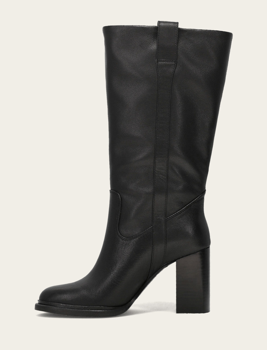 Black Boots Frye Women's Black Alex Slouchy Mid Boot