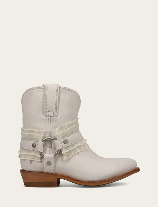 Ivory Boots Frye Women's Ivory Billy Harness Ruffle Boots