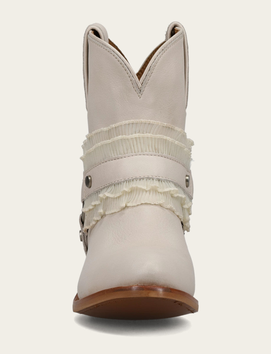 Ivory Boots Frye Women's Ivory Billy Harness Ruffle Boots