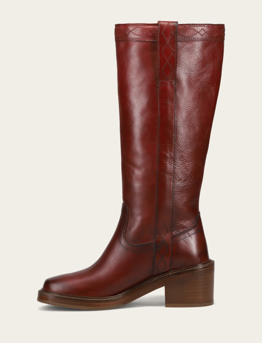 Merlot Boots|Wide Calf Boots Frye Women's Merlot Kate Pull On Wide Calf Boot