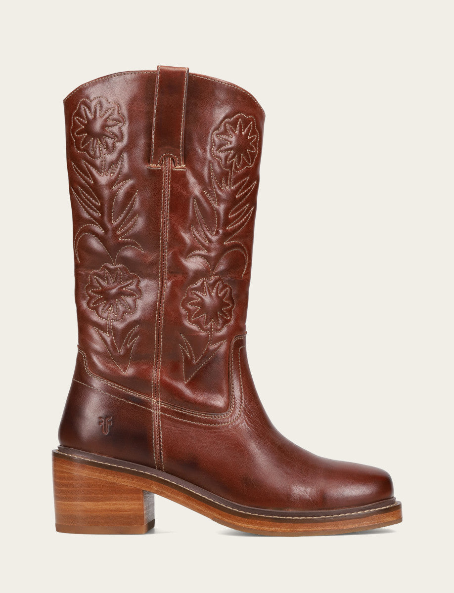 Auburn Boots Frye Auburn Kate Deco Stitch Boot