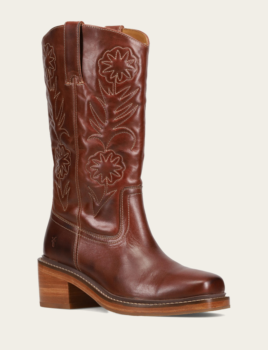 Auburn Boots Frye Auburn Kate Deco Stitch Boot