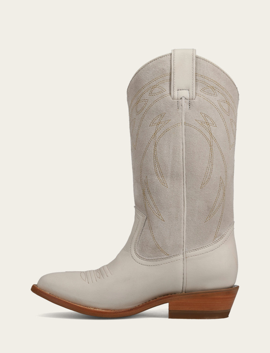 Ivory Boots Frye Ivory Billy Pull On Deco Stitch Boot