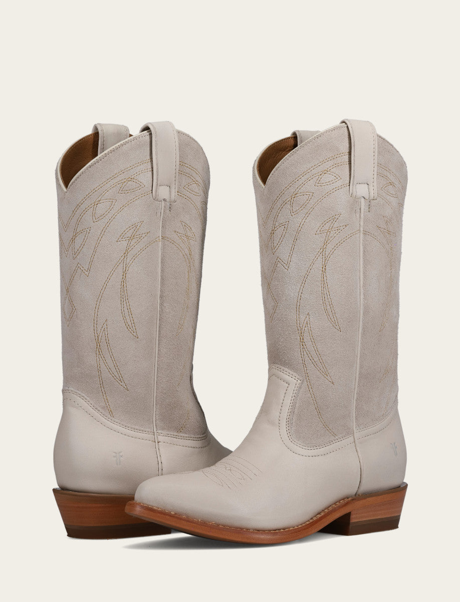 Ivory Boots Frye Ivory Billy Pull On Deco Stitch Boot