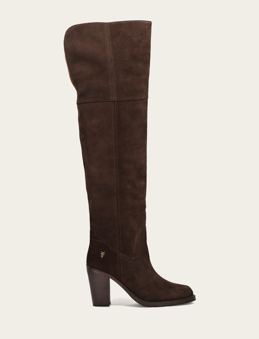 Dark Brown Boots Frye Women's Dark Brown Corinne Over The Knee Boot