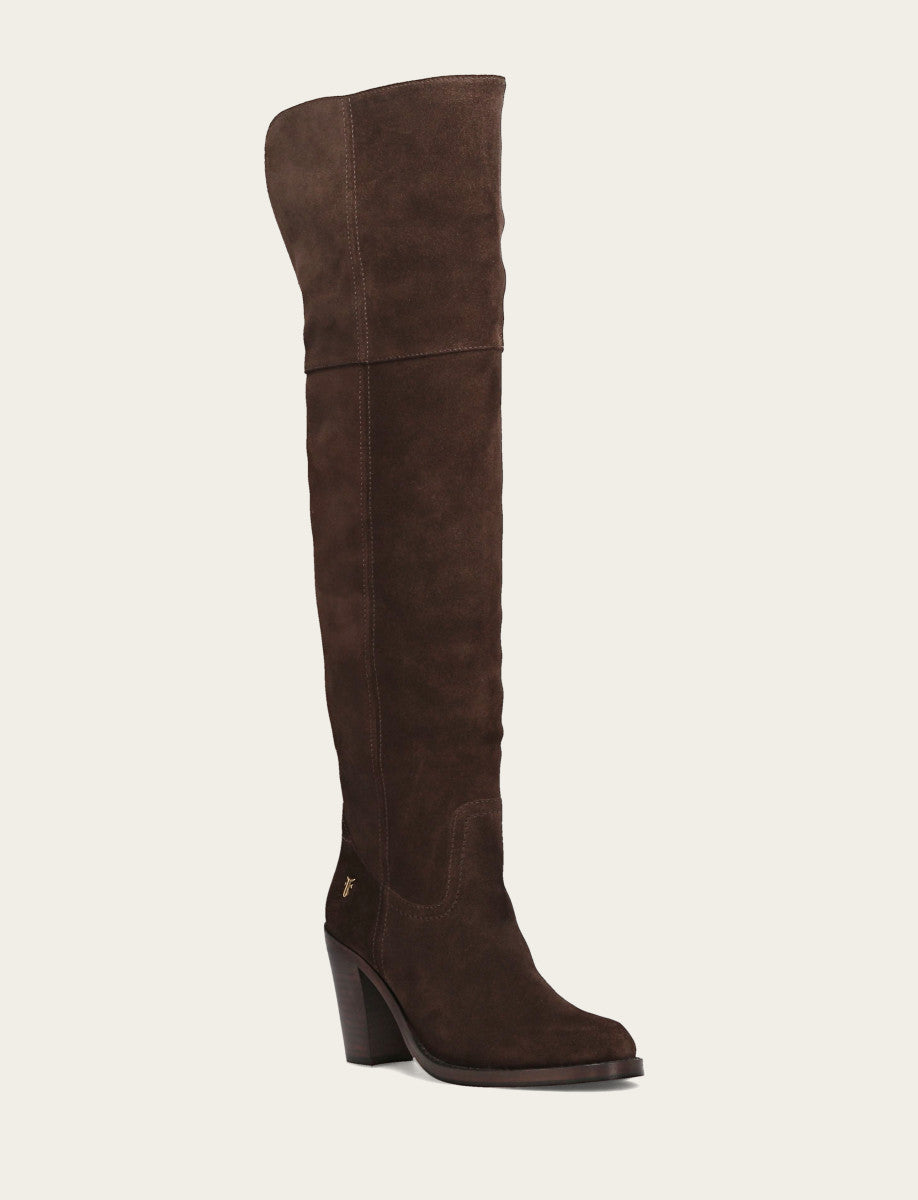 Dark Brown Boots Frye Women's Dark Brown Corinne Over The Knee Boot