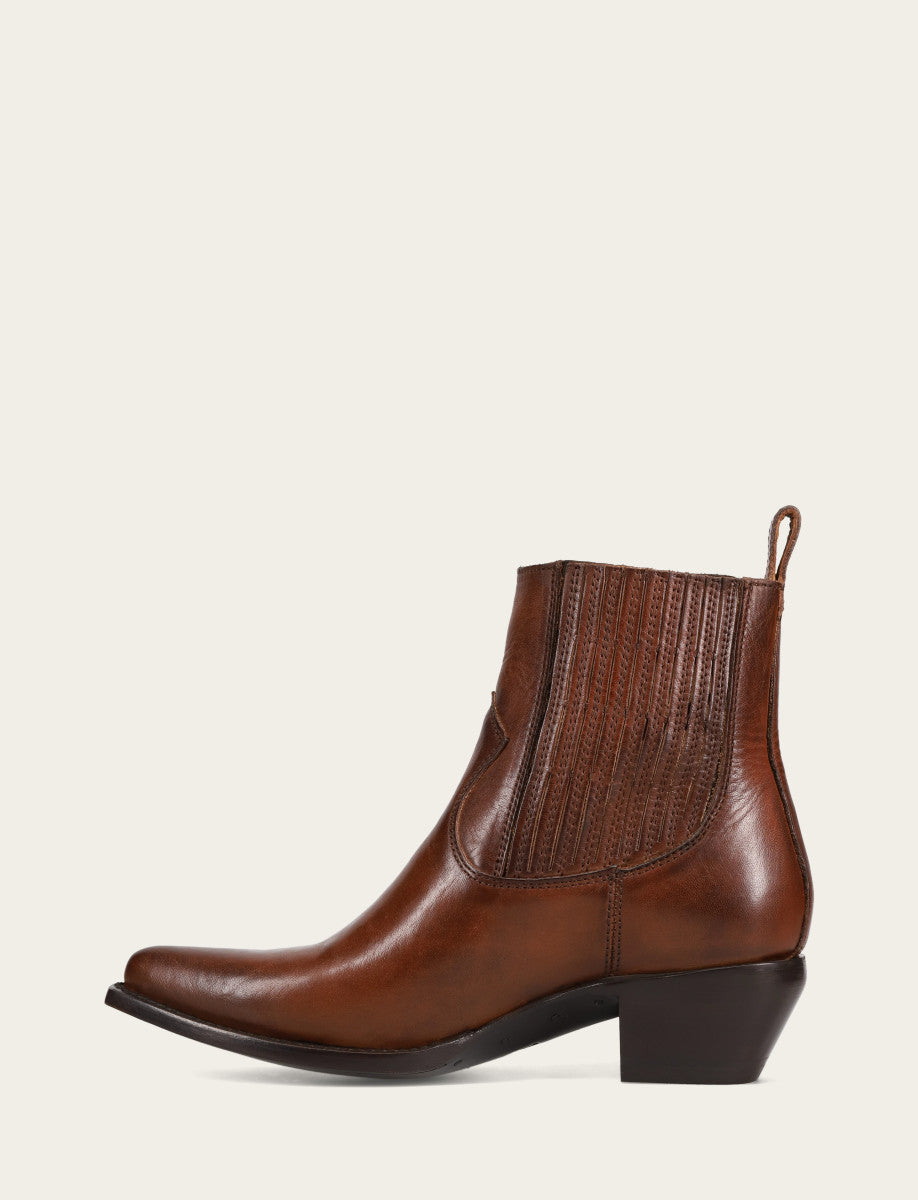 Walnut Booties Frye Women's Walnut Sacha Chelsea Boot