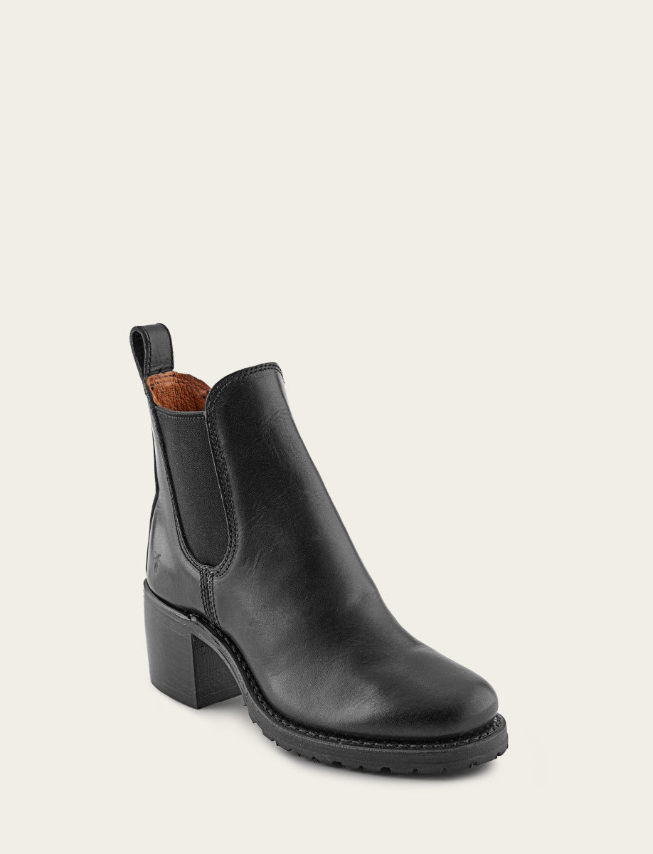 Black Booties Frye Women's Black Sabrina Chelsea Boots