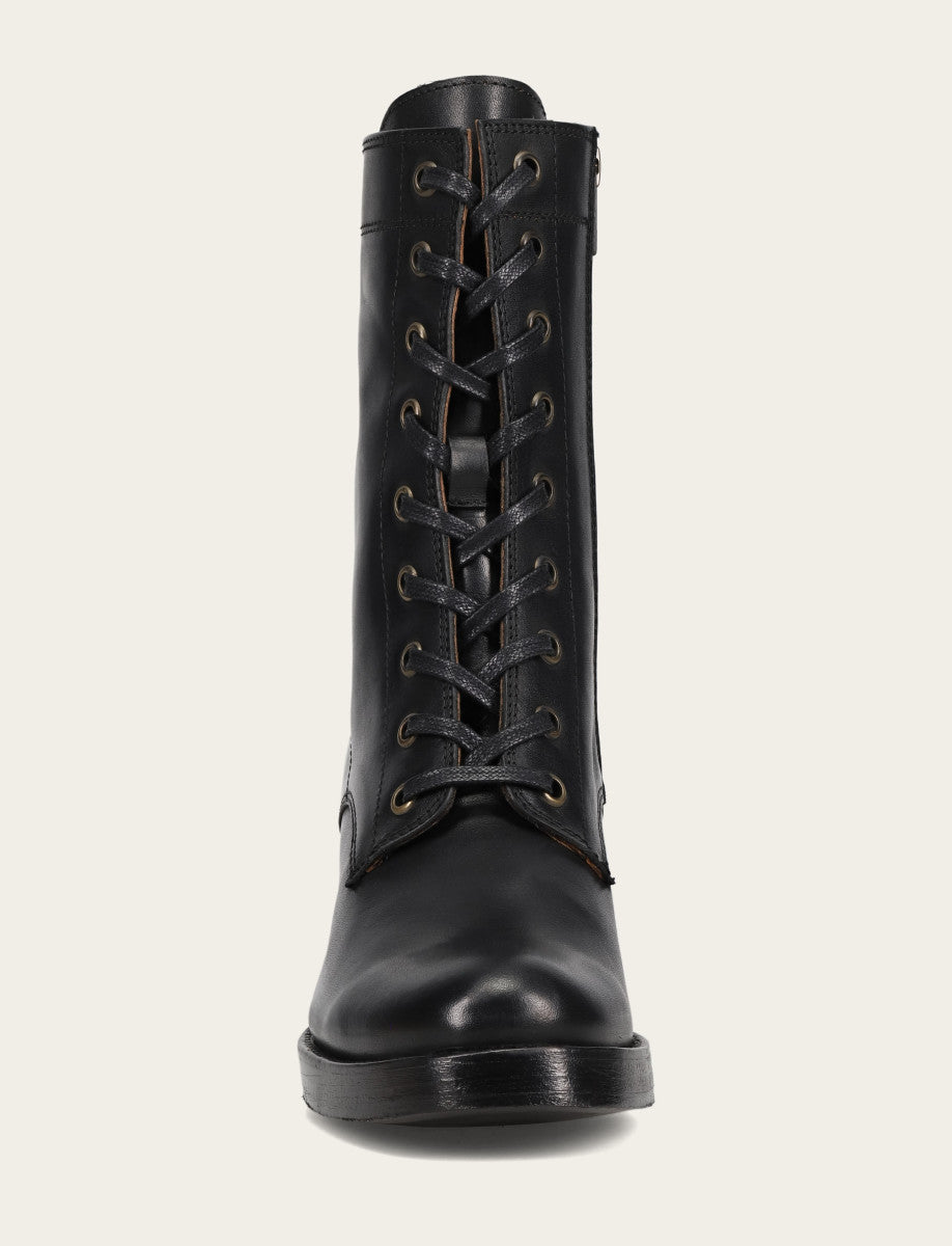 Black Booties Frye Women's Black Jean Lace Up Boot