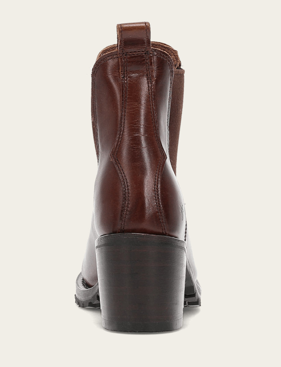 Cognac Booties Frye Women's Cognac Sabrina Chelsea Boots