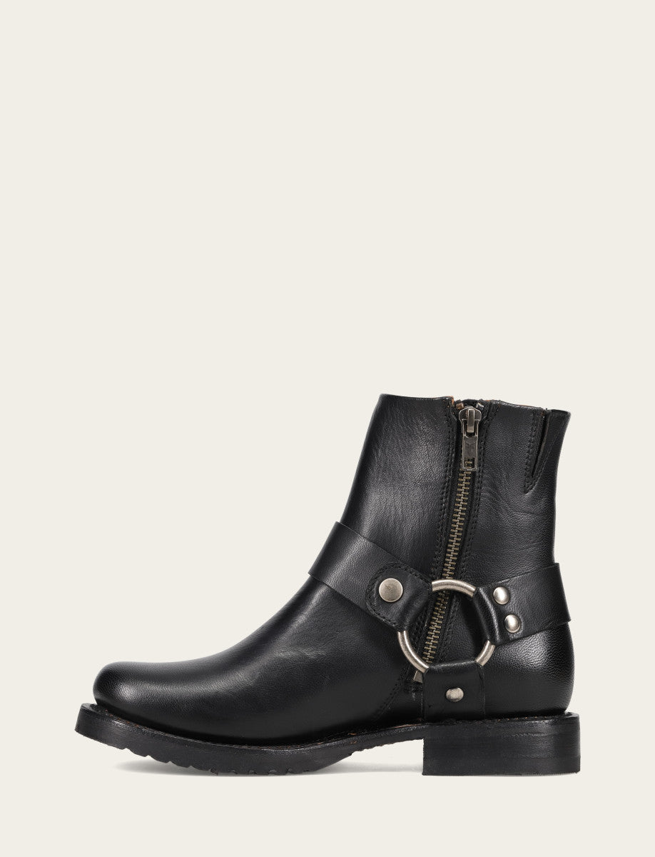 Black Booties Frye Women's Black Veronica Flex Harness Booties