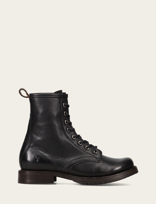Black Booties Frye Women's Black Veronica Flex Combat Booties
