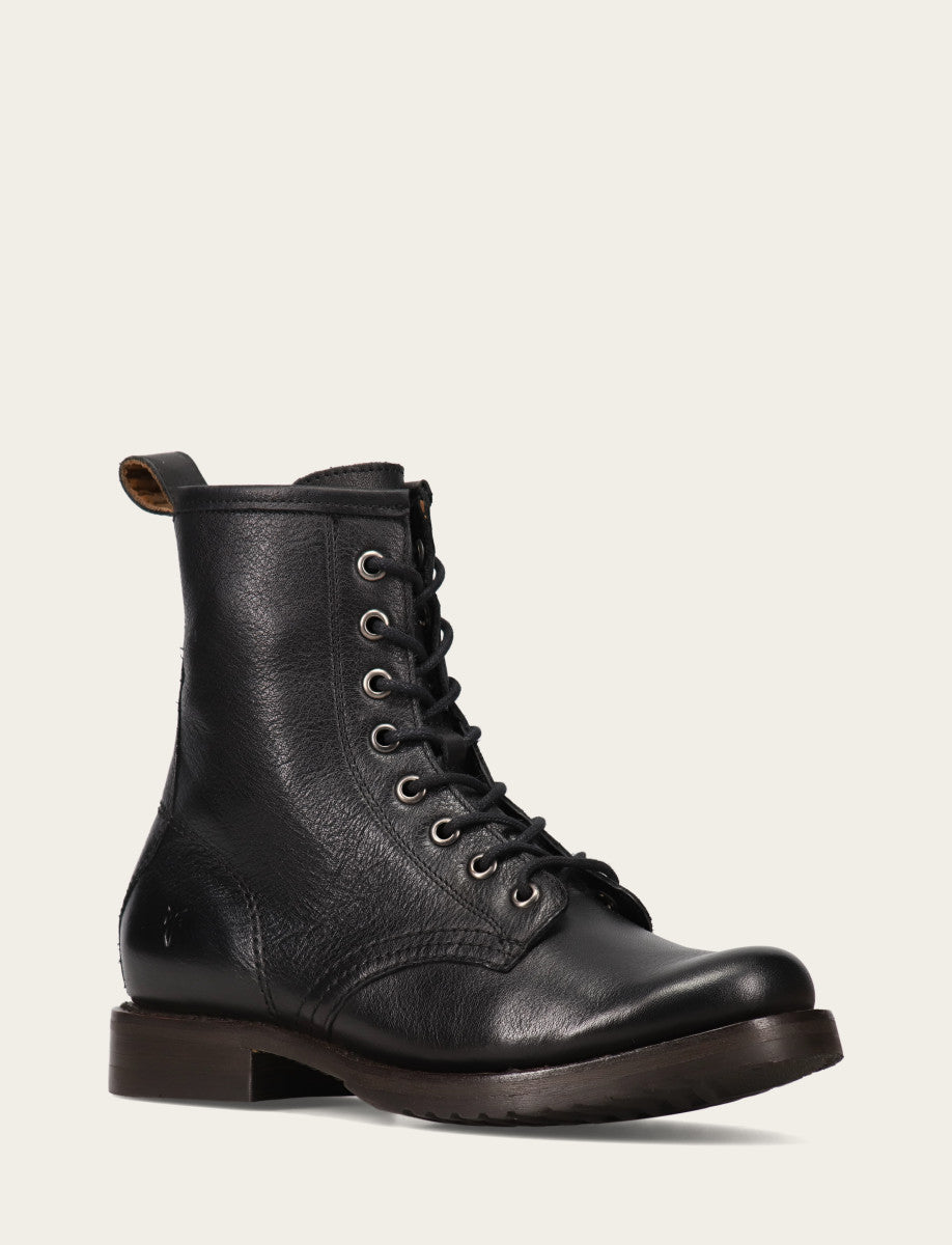 Black Booties Frye Women's Black Veronica Flex Combat Booties