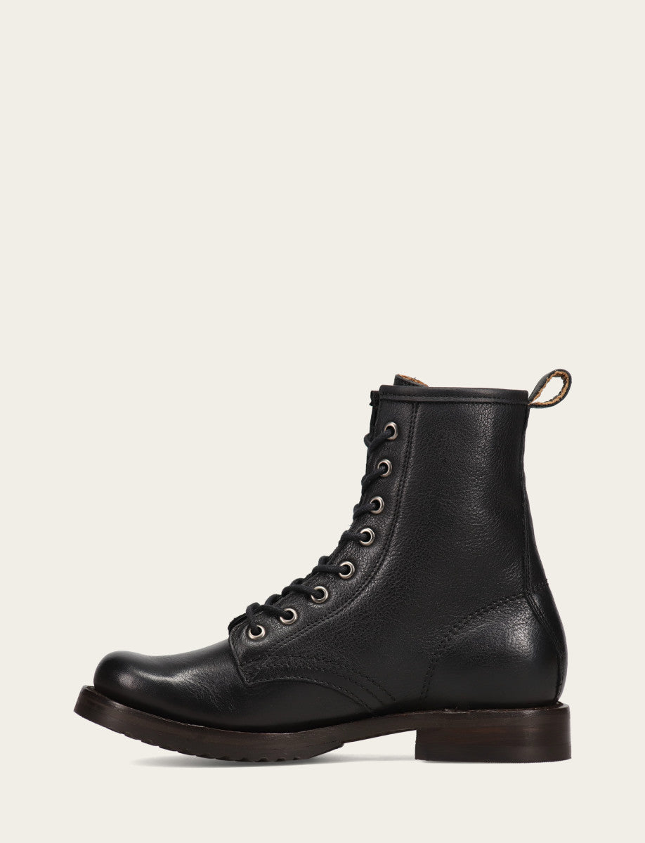 Black Booties Frye Women's Black Veronica Flex Combat Booties