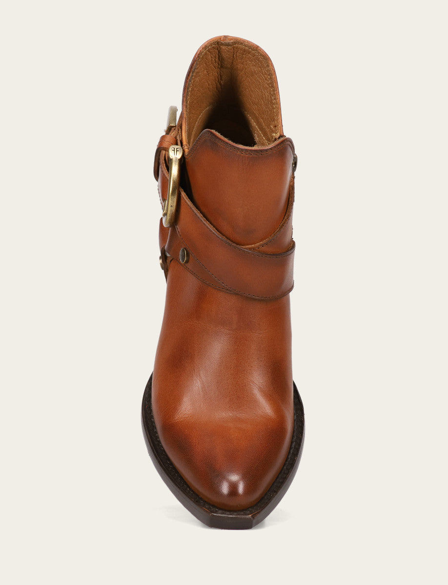 Caramel Booties Frye Women's Caramel Sacha Multi Strap Booties