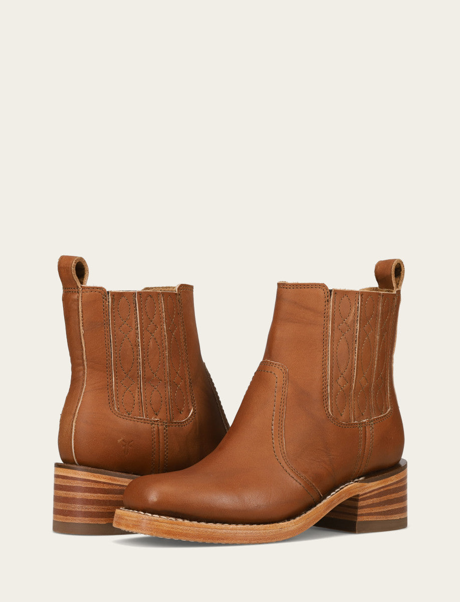 Saddle Booties Frye Women's Saddle Campus Chelsea Booties