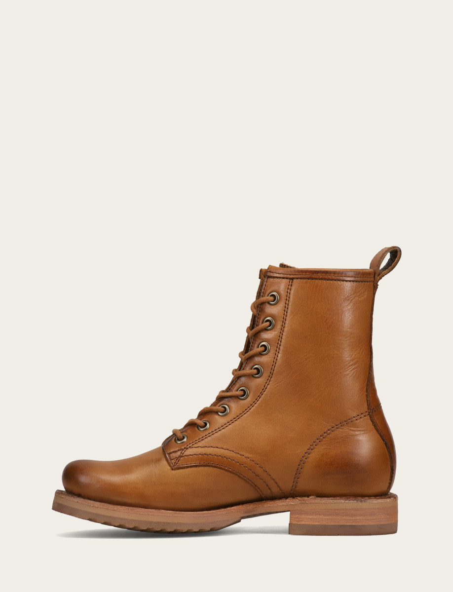 Caramel Booties Frye Women's Caramel Veronica Flex Combat Booties