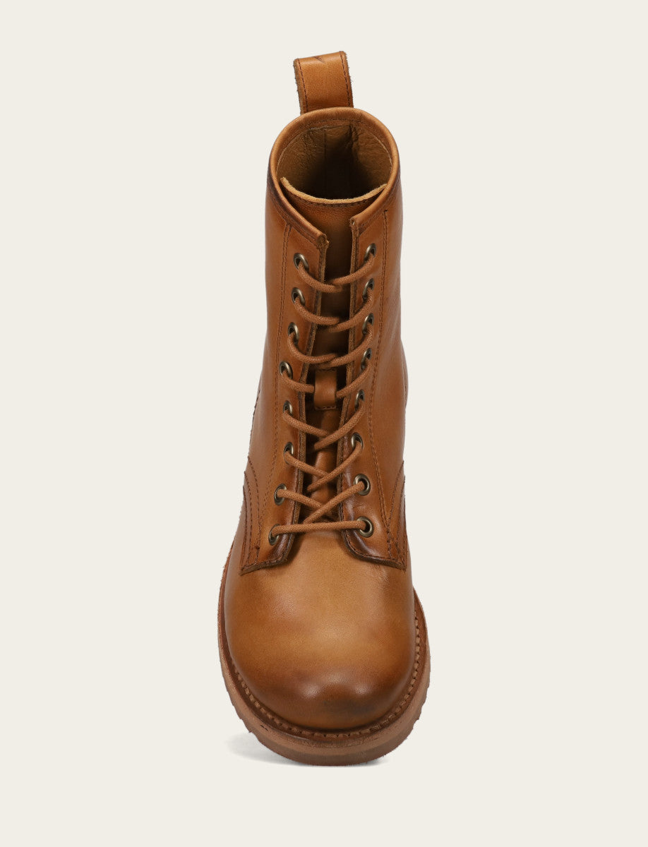 Caramel Booties Frye Women's Caramel Veronica Flex Combat Booties