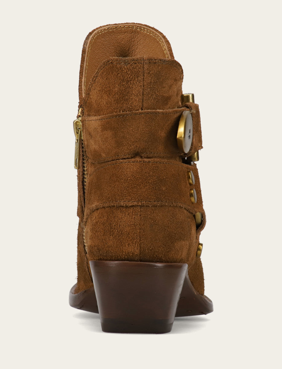Bark Booties Frye Women's Bark Sacha Multi Strap Booties