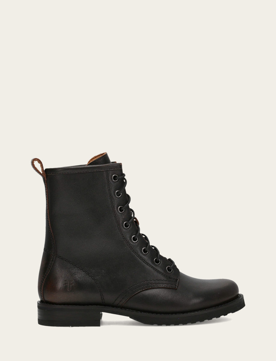 Antique Brown Booties Frye Antique Brown Veronica Flex Combat Boot