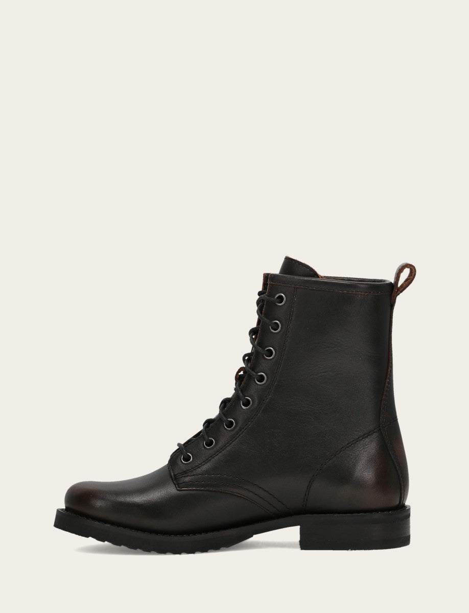 Antique Brown Booties Frye Antique Brown Veronica Flex Combat Boot