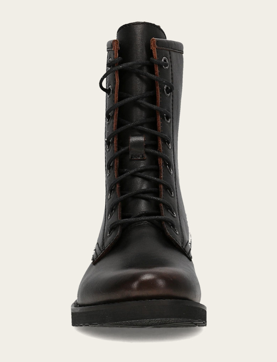 Antique Brown Booties Frye Antique Brown Veronica Flex Combat Boot