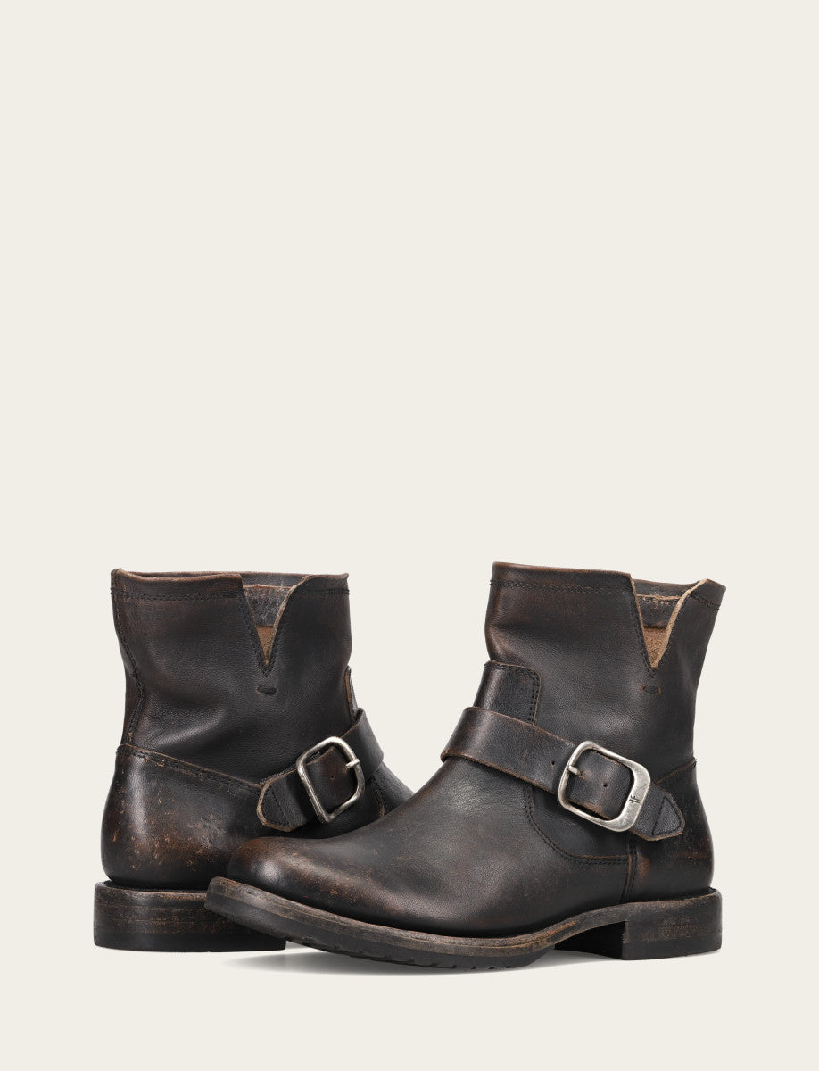 Antique Black Booties Frye Women's Antique Black Veronica Flex Booties