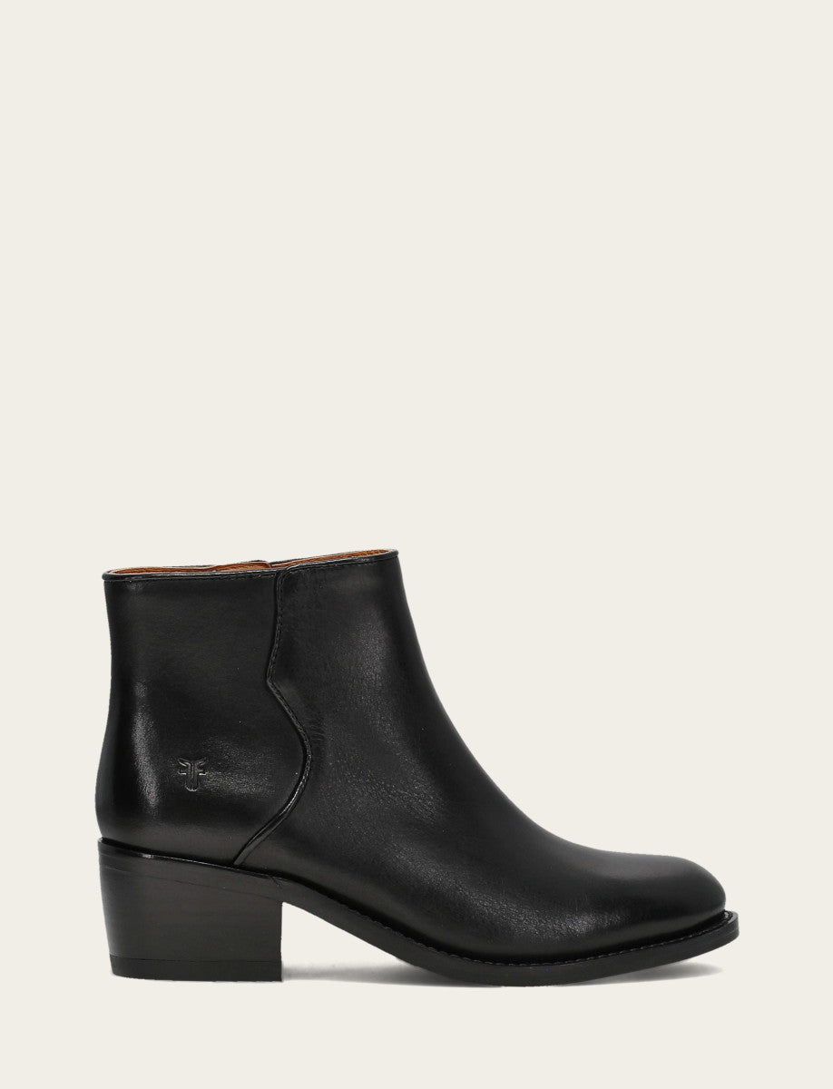 Black Booties Frye Women's Black Carson 2 Piping Booties