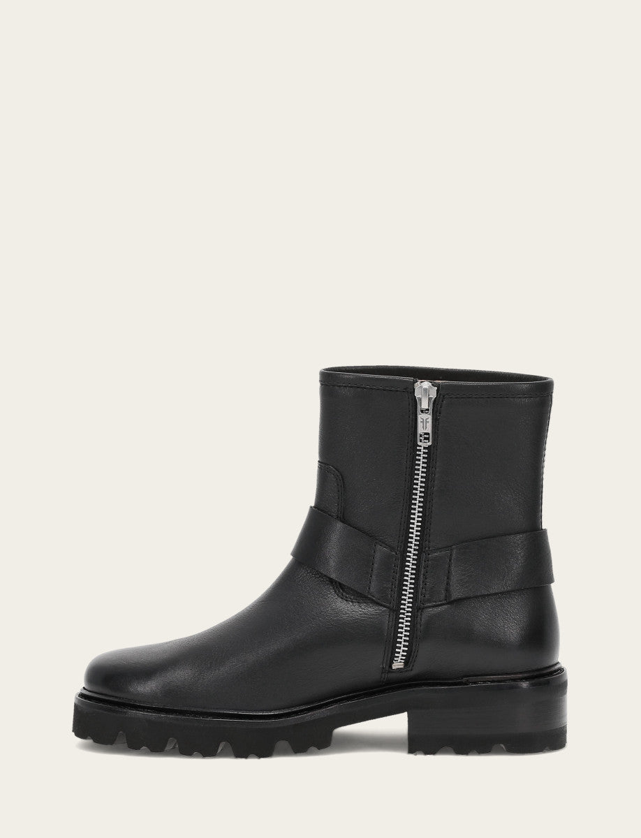 Black Booties Frye Women's Black Olivia Harness Short Booties