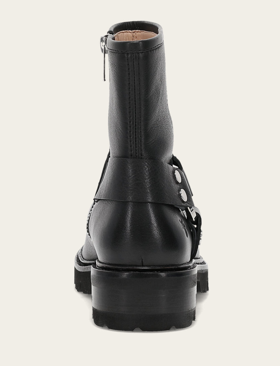 Black Booties Frye Women's Black Olivia Harness Short Booties