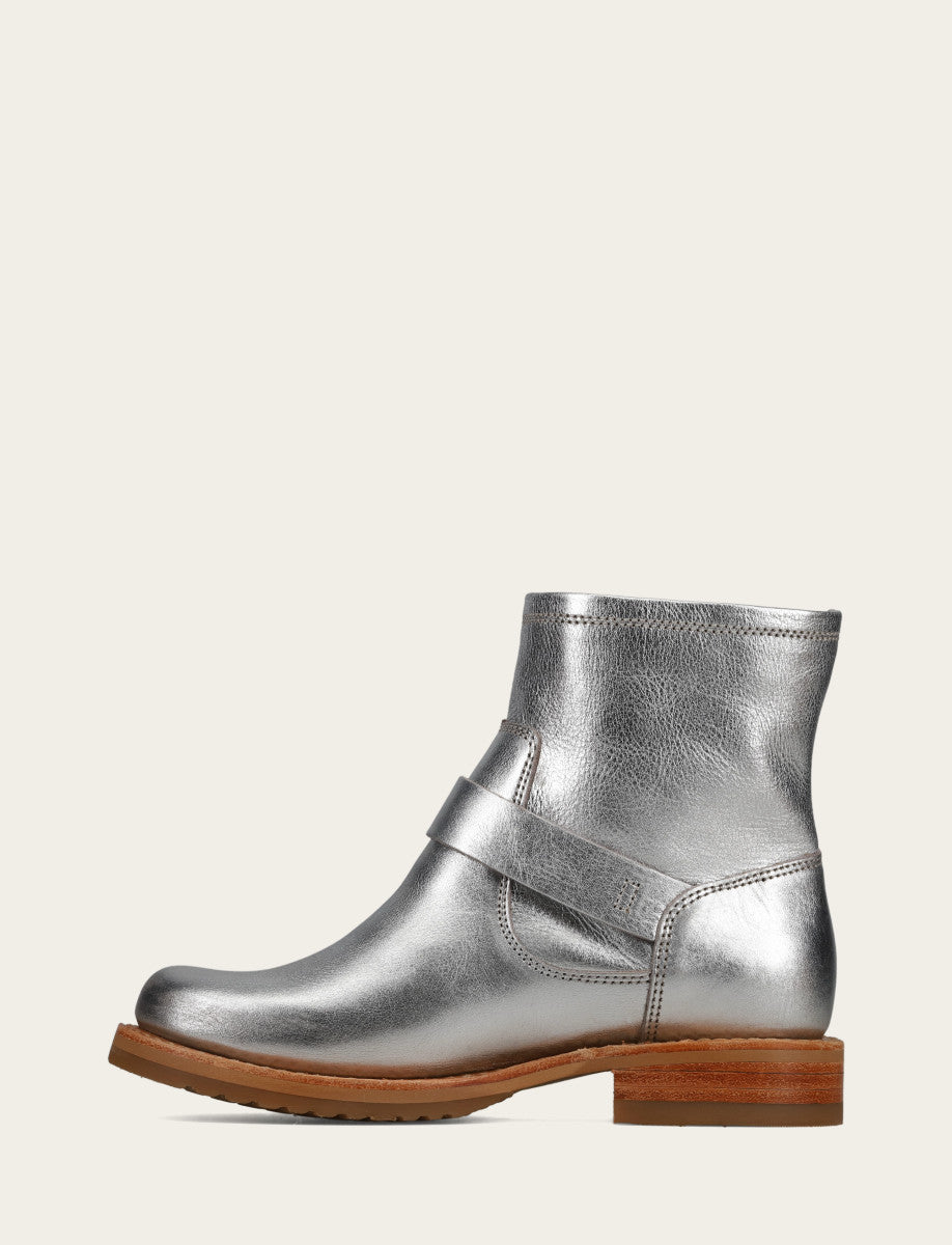 Silver Booties Frye Women's Silver Veronica Flex Booties