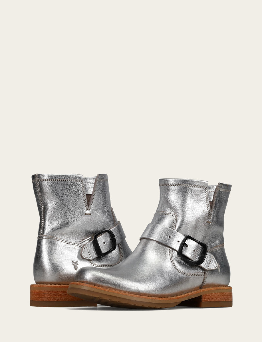Silver Booties Frye Women's Silver Veronica Flex Booties