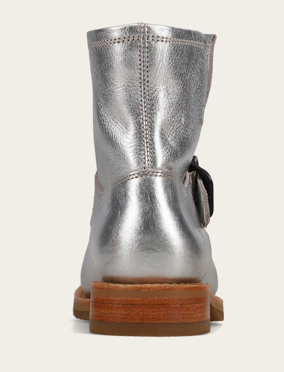 Silver Booties Frye Women's Silver Veronica Flex Booties