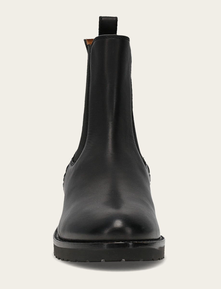 Black Booties Frye Women's Black Melissa Lug Chelsea Boot
