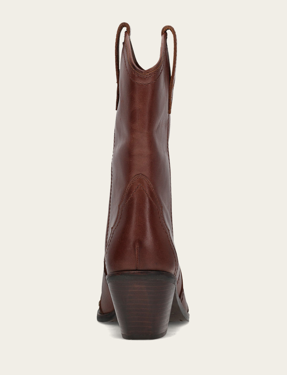 Saddle Booties Frye Women's Saddle Sara Wingtip Stud Western Boots