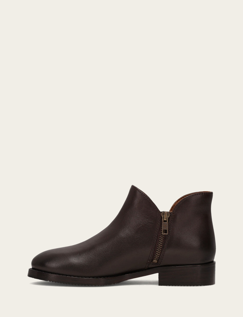 Dark Brown Booties Frye Women's Dark Brown Melissa Shootie 2 Boot