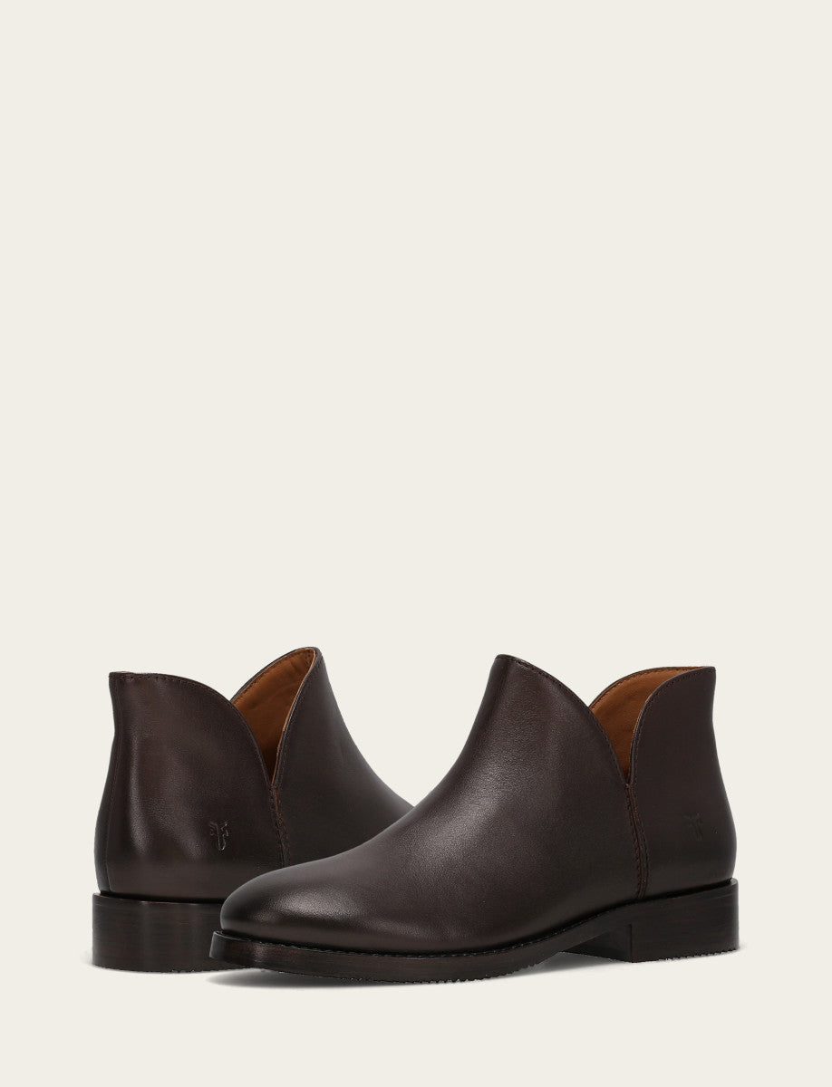 Dark Brown Booties Frye Women's Dark Brown Melissa Shootie 2 Boot
