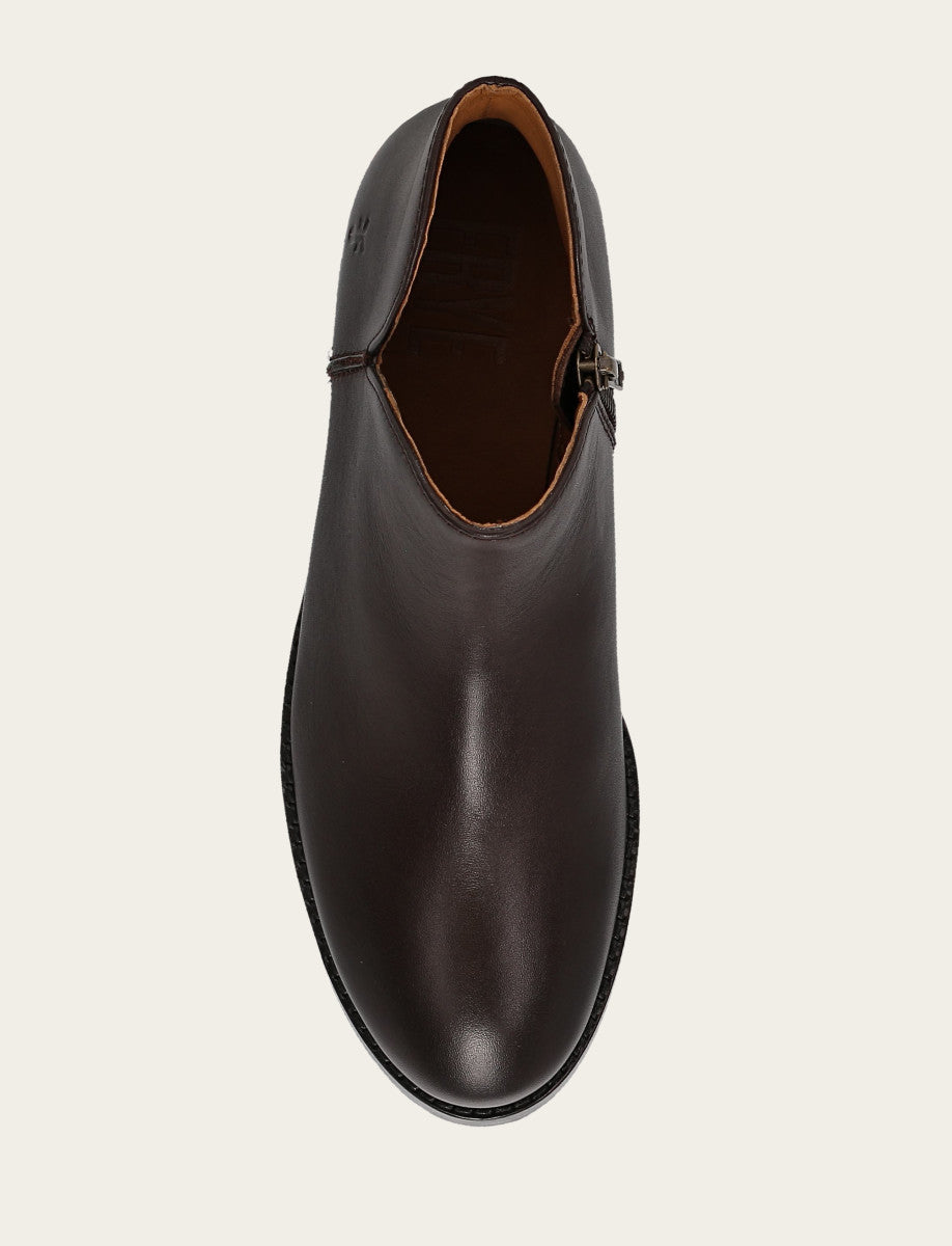 Dark Brown Booties Frye Women's Dark Brown Melissa Shootie 2 Boot