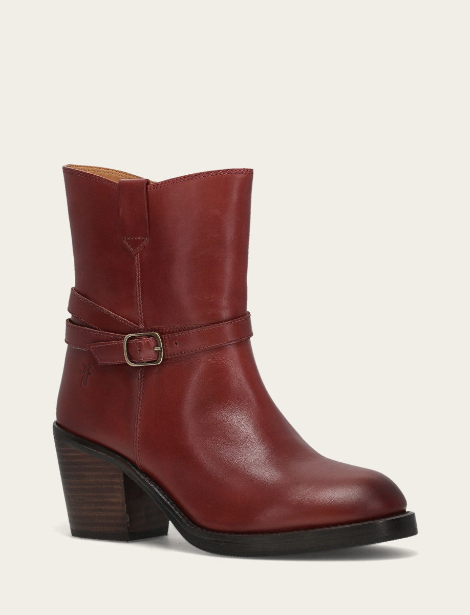 Cranberry Booties Frye Women's Cranberry Rylee Belted Inside Zip Boot
