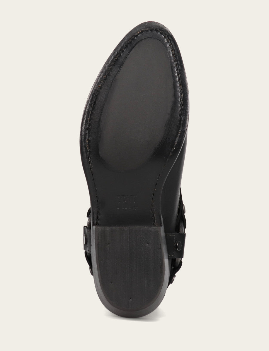 Black Booties Frye Women's Black Billy Short Harness Booties