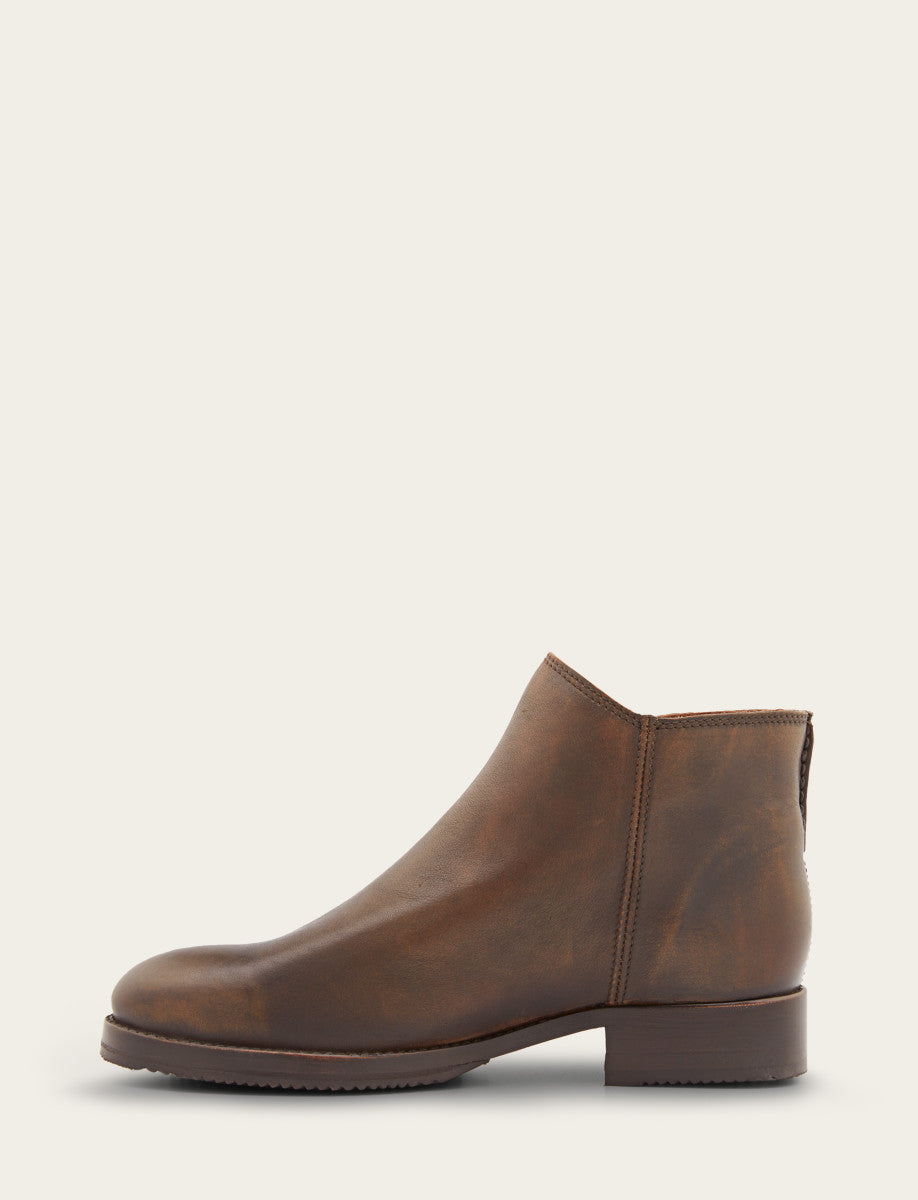 Dark Brown Booties Frye Women's Dark Brown Madison Moto Shooties