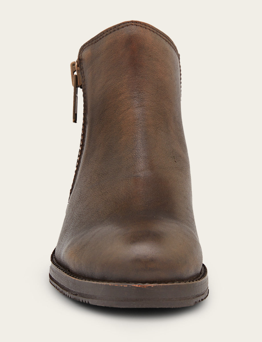Dark Brown Booties Frye Women's Dark Brown Madison Moto Shooties