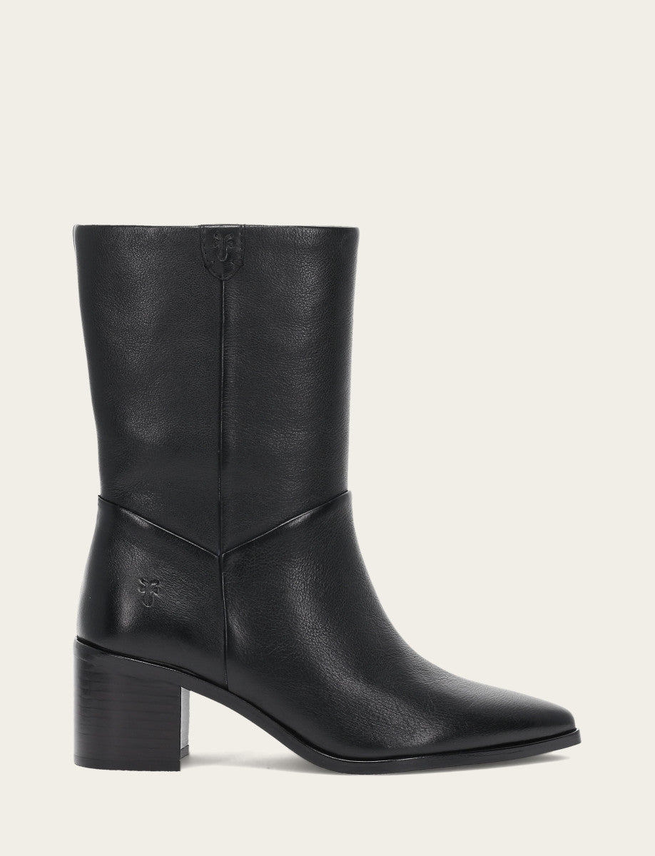 Black Booties Frye Women's Black Sadie Softy Mid Booties