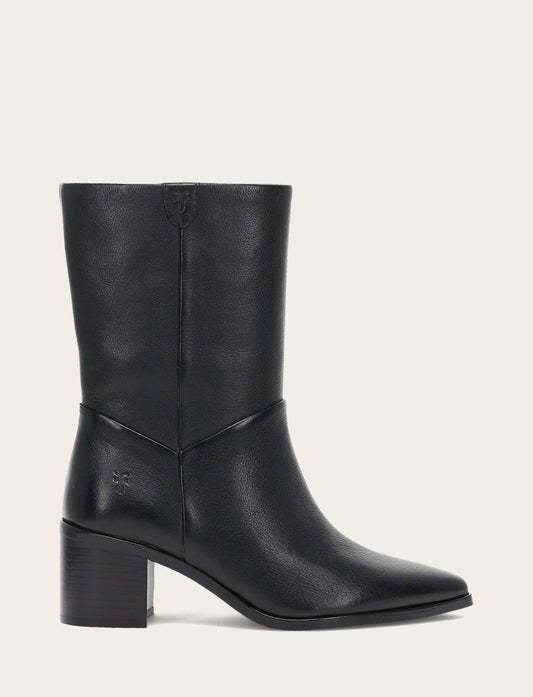 Black Booties Frye Women's Black Sadie Softy Mid Booties