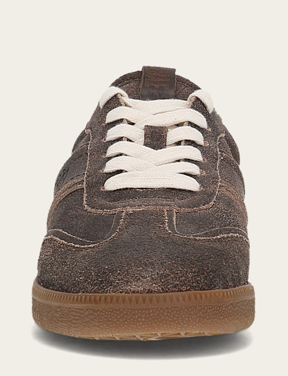 Dark Truffle Sneakers Frye Women's Dark Truffle Milly Low Lace Shearling Sneaker