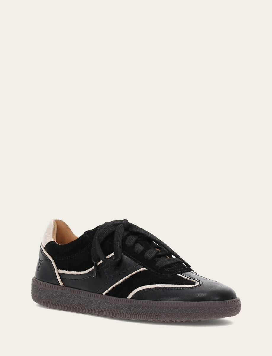 Black Sneakers Frye Women's Black Milly Low Lace Sneakers