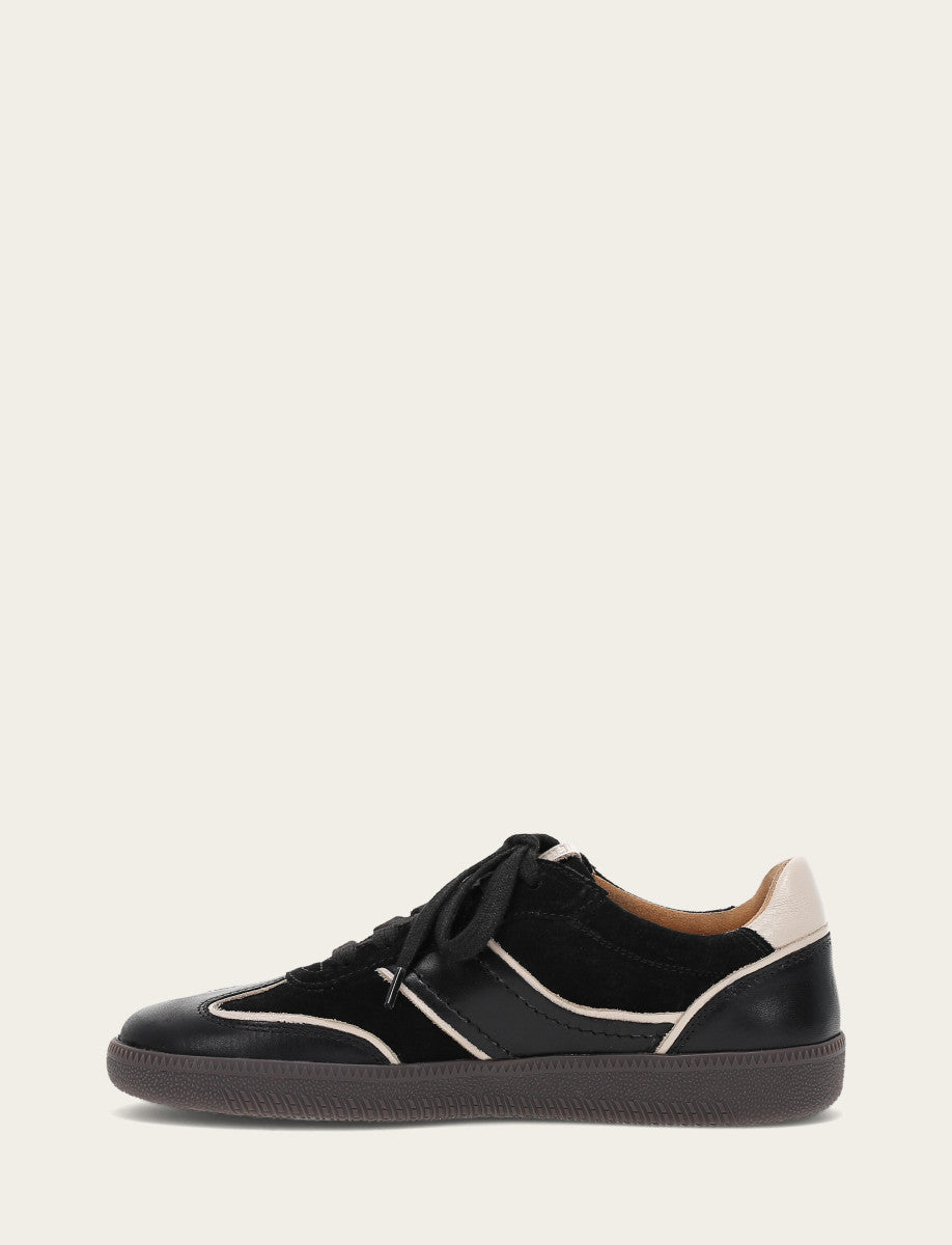 Black Sneakers Frye Women's Black Milly Low Lace Sneakers