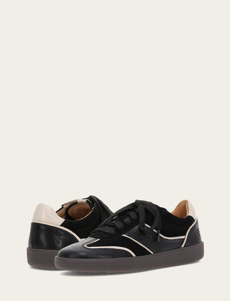 Black Sneakers Frye Women's Black Milly Low Lace Sneakers