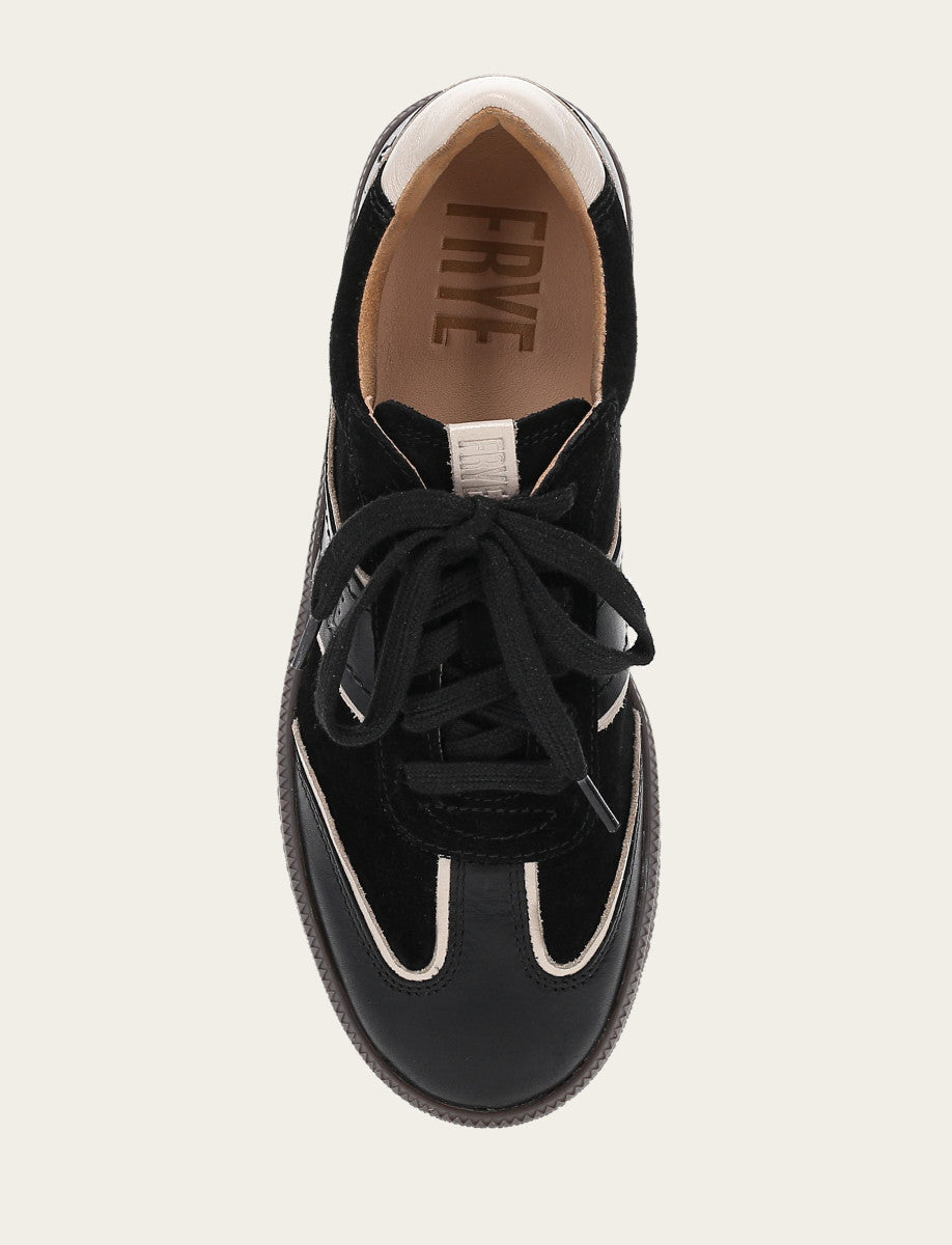 Black Sneakers Frye Women's Black Milly Low Lace Sneakers
